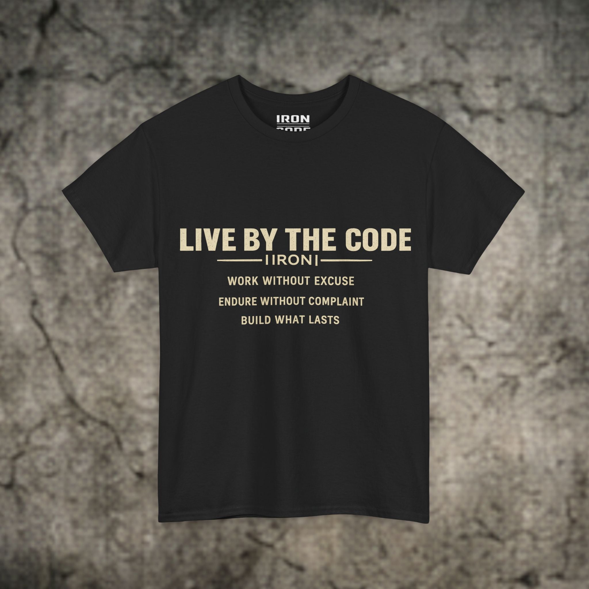 LIVE BY THE CODE – Statement Tee